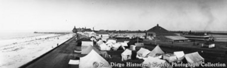 Panoramic view of Tent City, Coronado