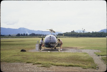 Helicopter at Mount Hagen airfield