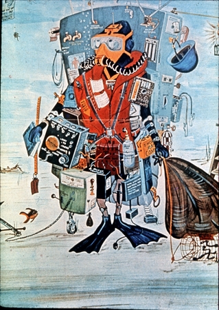 Cartoon of an OSHA diver