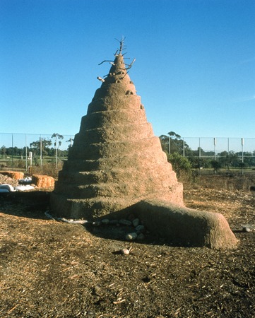 The Great Balboa Park Landfill Exposition of 1997: pyramid made of adobe and hay