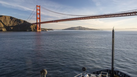 Golden Gate Bridge in Golden Light
