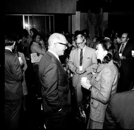 William D. McElroy (center) during his inauguration celebration, UC San Diego