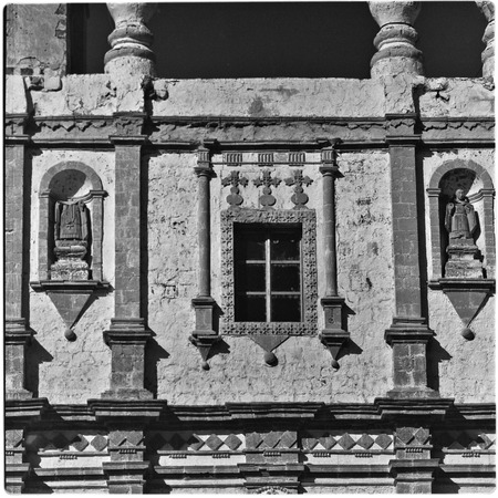 Exterior architectural details at Misión San Ignacio