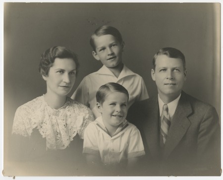 Charles and Jeannette Fletcher with sons