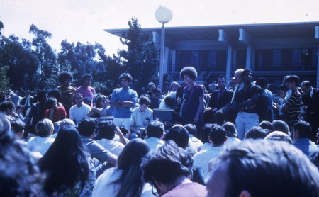 Angela Davis on Revelle Plaza, UC San Diego