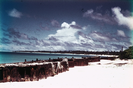 Bikini beach, Marshall Islands. Midpac Expedition, 1950