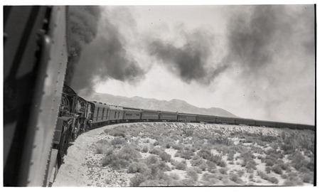 Three engine train near Dos Cabezas, San Diego County