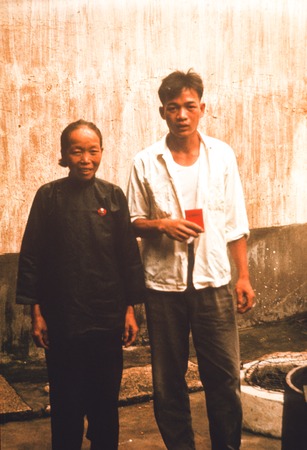 Villagers with Mao Button and Mao Quotations
