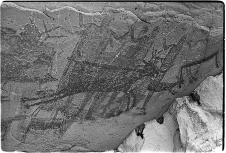 Rock art panels at Cueva del Batequi