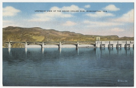 Upstream view of the Grand Coulee Dam, Washington