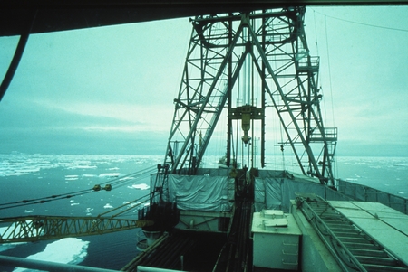 View from Bridge [of D/V Glomar Challenger] Antarctic