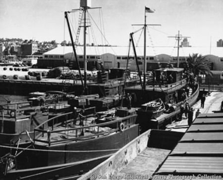 Former tuna boats under charter to U.S. Navy during World War II