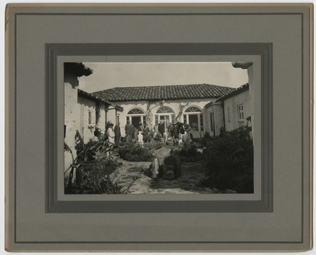 Courtyard of Fred Hanson home