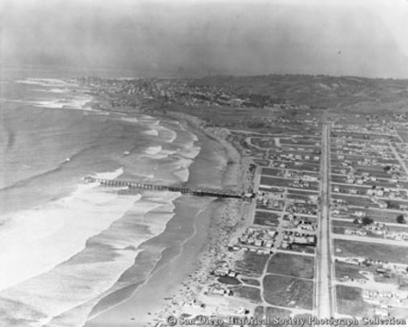 Aerial view of Pacific Beach