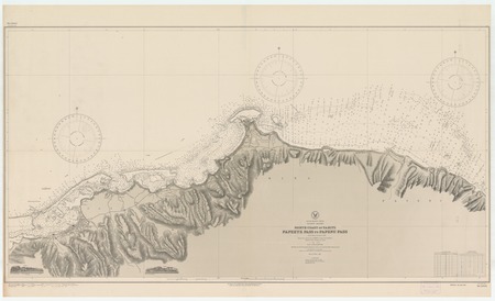 South Pacific Ocean : Society Islands : north coast of Tahiti : Papeete Pass to Papenu Pass