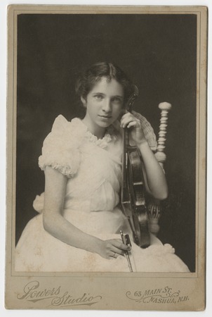 Nina Fletcher with violin