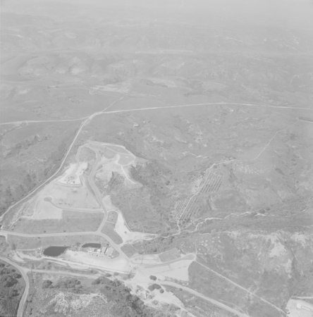 Aerial view of the UC San Diego campus and land