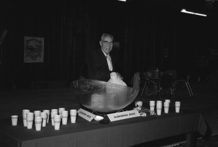 Farewell to Revelle Party, Carl Eckart at the punchbowl