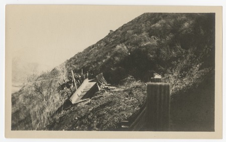 Damage to the San Diego flume during the 1916 flood