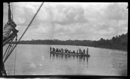 People in canoe near Kikori