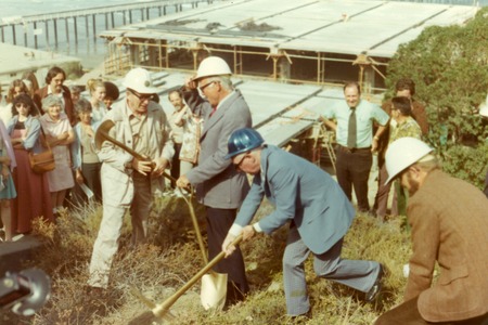 Ground breaking for the Eckart Building, Scripps Institution of Oceanography