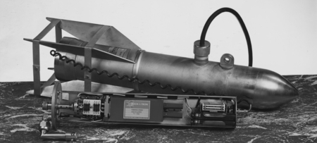 Electronic bathythermograph Mech-I-Tron Model. January 1958