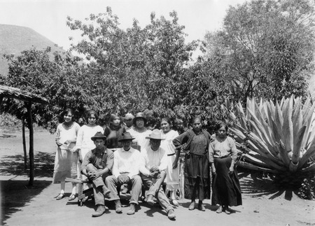 Some of the present population of the Santo Domingo mission site, partly descendants of the Mission Indians