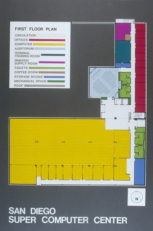 San Diego Supercomputer Center: first floor plan