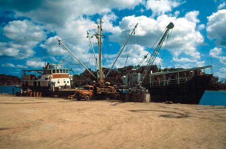 Copra Ship at the wharf