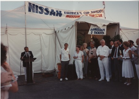 J. Robert Beyster at Nissan&#39;s America&#39;s Cup Museum and Theater Pavilion