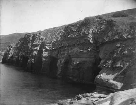 Sea Caves, La Jolla, looking north. 1906