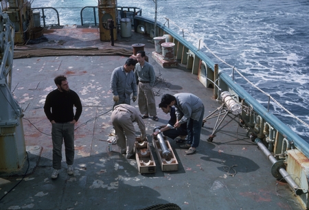 Eli Silver on left; as Japanese scientists assemble heat probe