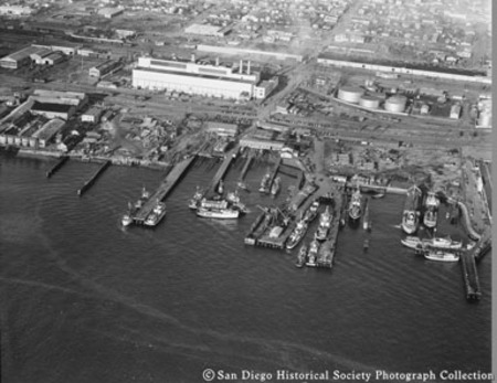 Aerial view of San Diego Marine Construction Company