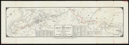 Map of the Kansas City, Mexico and Orient Railway Showing Located and Preliminary Lines...