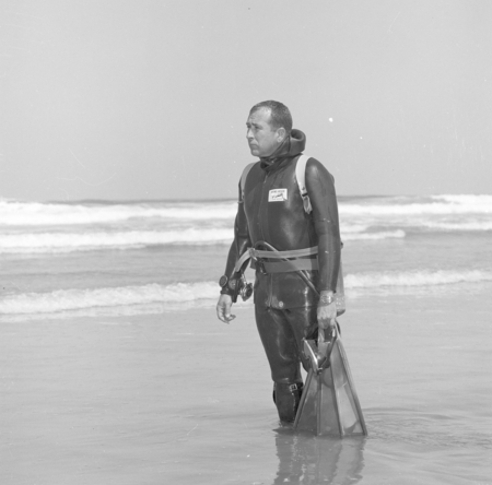 James Ronald Stewart in his scuba gear