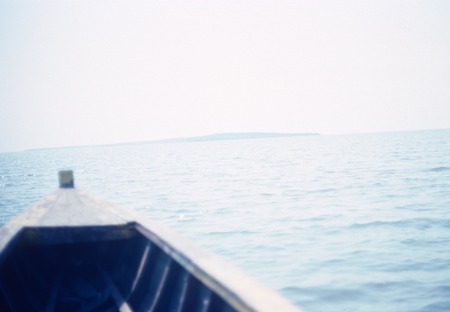 In a fishing boat on Lake Mweru Wantipa