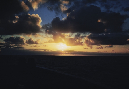 [Sunset at sea]