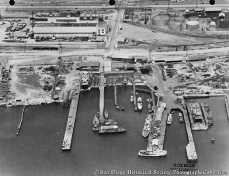 Aerial view of San Diego Marine Construction Company