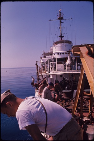 onboard the USC&amp;GS Pioneer during the International Indian Ocean Expedition, in 1964