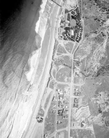 Aerial view of Scripps Institution of Oceanography and La Jolla residential area (south of campus)