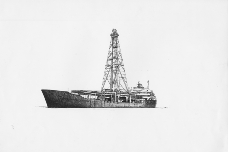 [Drawing of Glomar Challenger]