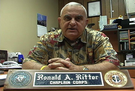 Heroes of War: film still from interview with Ronald A. Ritter