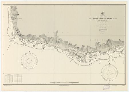 South Pacific Ocean : Society Islands : southwest coast of Tahiti : Rautirare Pass to Maraa Pass