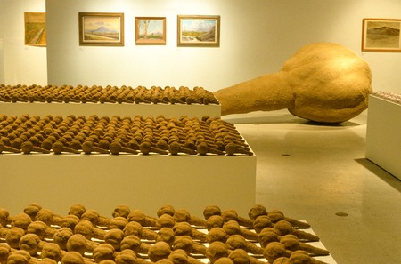 Signs of Mount Signal: View of exhibition at San Diego State University art gallery