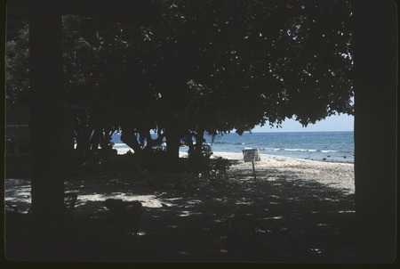 Beach at Mendana Hotel, Honiara