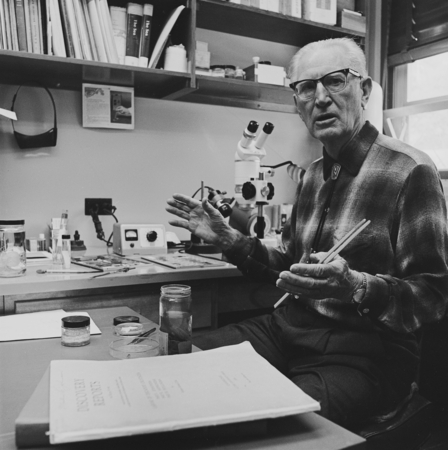 Martin W. Johnson in laboratory