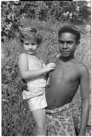 Young man with Keesing&#39;s child.