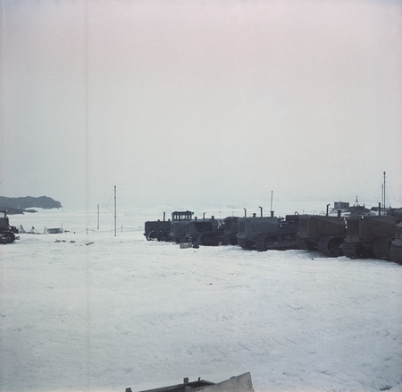 Tractors at Mirny Station