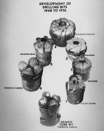 Development of Drilling bits 1968 to 1976
