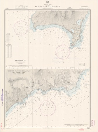 Japan : Chishima Retto (Kuril Islands) : anchorages on Paramushiru To